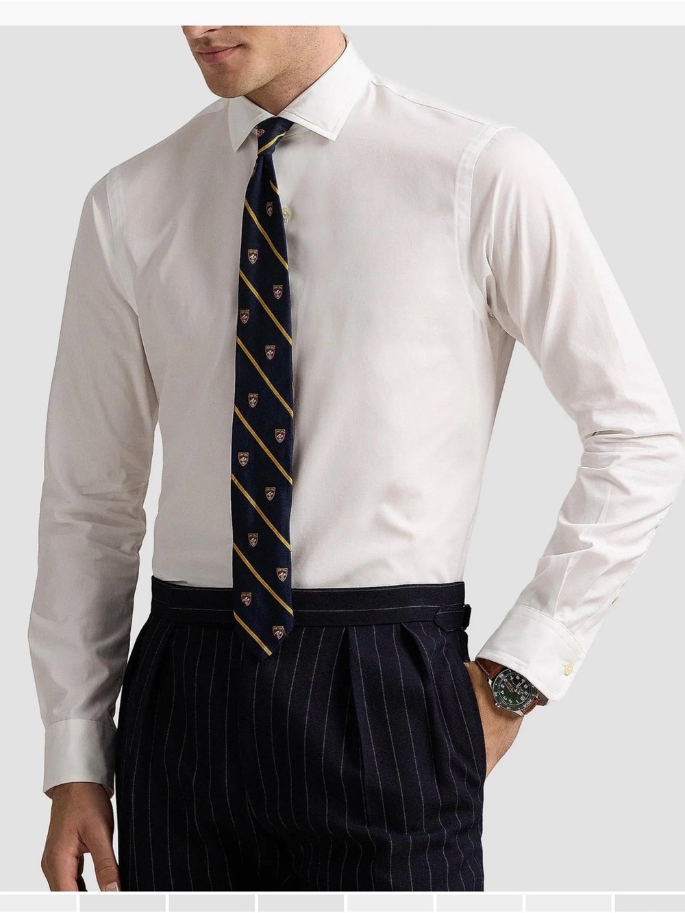 Polo by Ralph Lauren White Long-Sleeve Dress Shirt